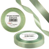 Wstążka satynowa 12mmx32m Szarozielony WS12-65 Brewis